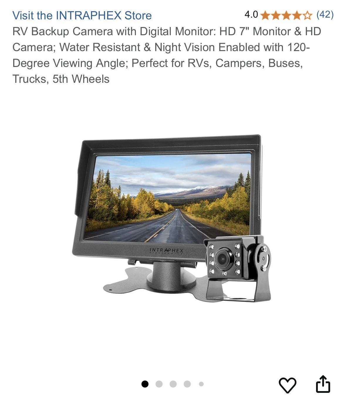 RV CAMERA & MONITOR