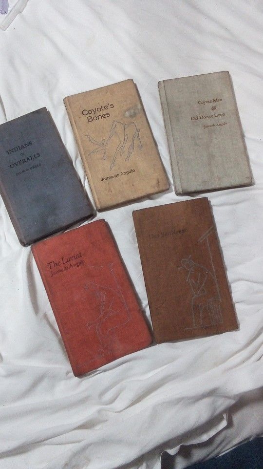 Antique Set of5 Complete Set Of Coyote Bones Series. Th Lariat. Don Bartolomeo. Coyote Man. Indians And Overalls e