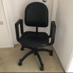 Vintage IKEA Leather Office Chair – Made in Sweden (1995)