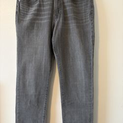 Men’s Gray Denim Brushed Jeans