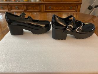Like New Luis Fernando Barros Gomez Platform Mary Jane Shoes - Black