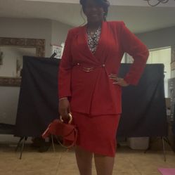 2pcs Red suit 