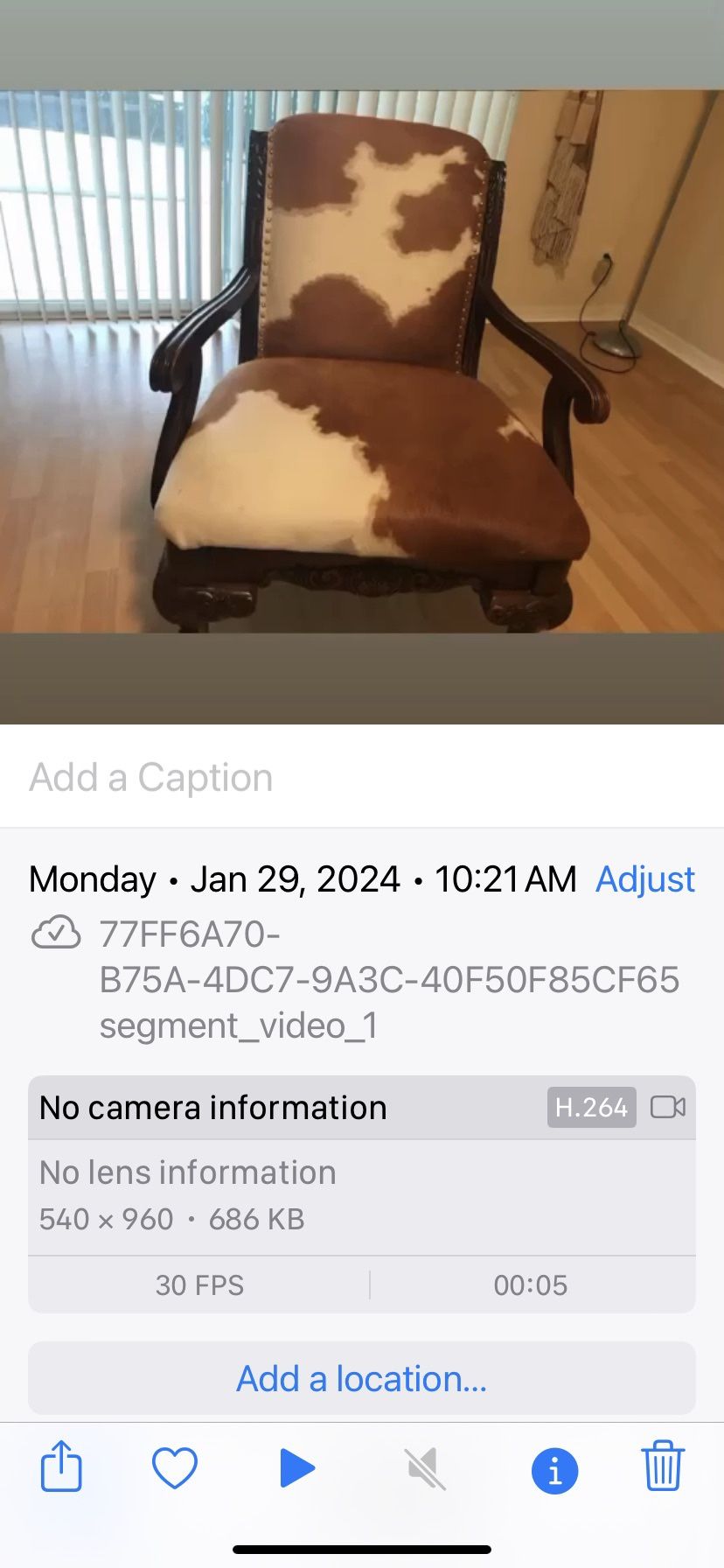 Cowhide Leather Dark Brown Accents Chair