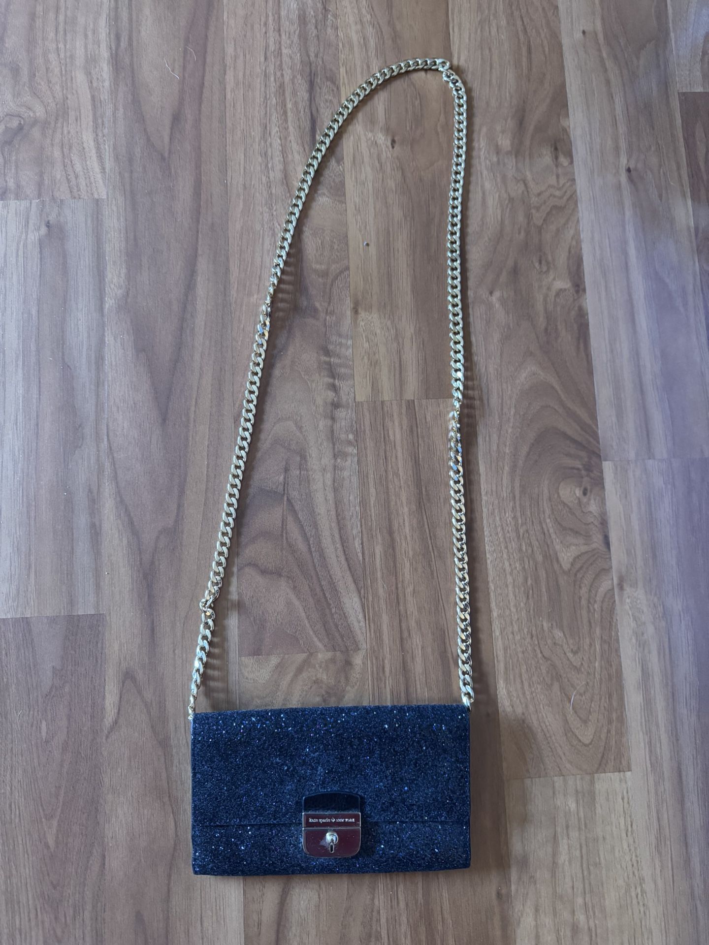 Kate Spade - Small Crossbody Bag/Purse; Sparkly + Black