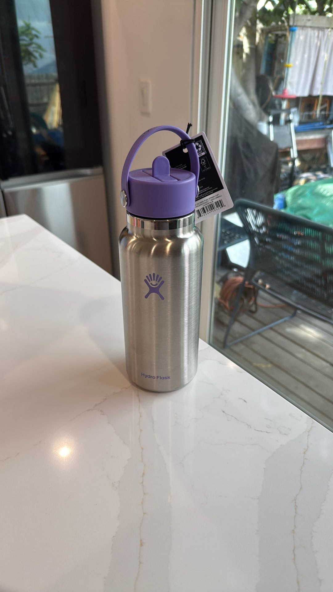 Hydro Flask 32 Oz Wide Flex Straw Cap Stainless Steel Violet