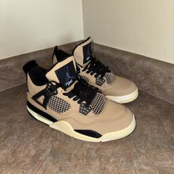 Air Jordan 4 Retro Fossil/Muahroom W Men’s Sz 7 AQ9129-200 