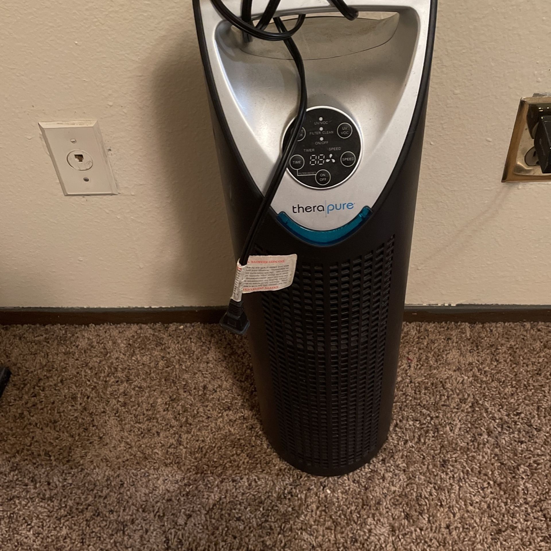 Therapure Tower Air Purifier With Uv Light Shelly Lighting