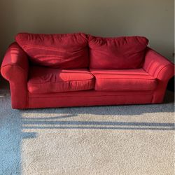 Red Sofa Couch 
