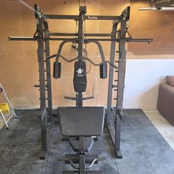 Smith Machine 2001 | Multi-Use Adj Bench | Gym Equipment | Fitness | Squat Rack | Excercise |🔴WEIGHTS AND BARBELL SOLD SEPARATELY 🔴 FREE DELIVERY 🚚