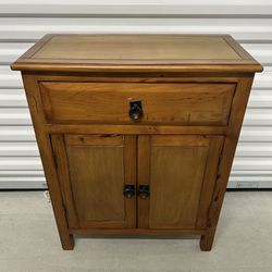 Solid Wood Cabinet with Wine Rack
