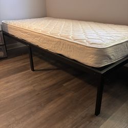 Twin Bedframe And mattress Combo