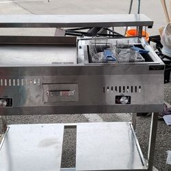 Grill With Fryer