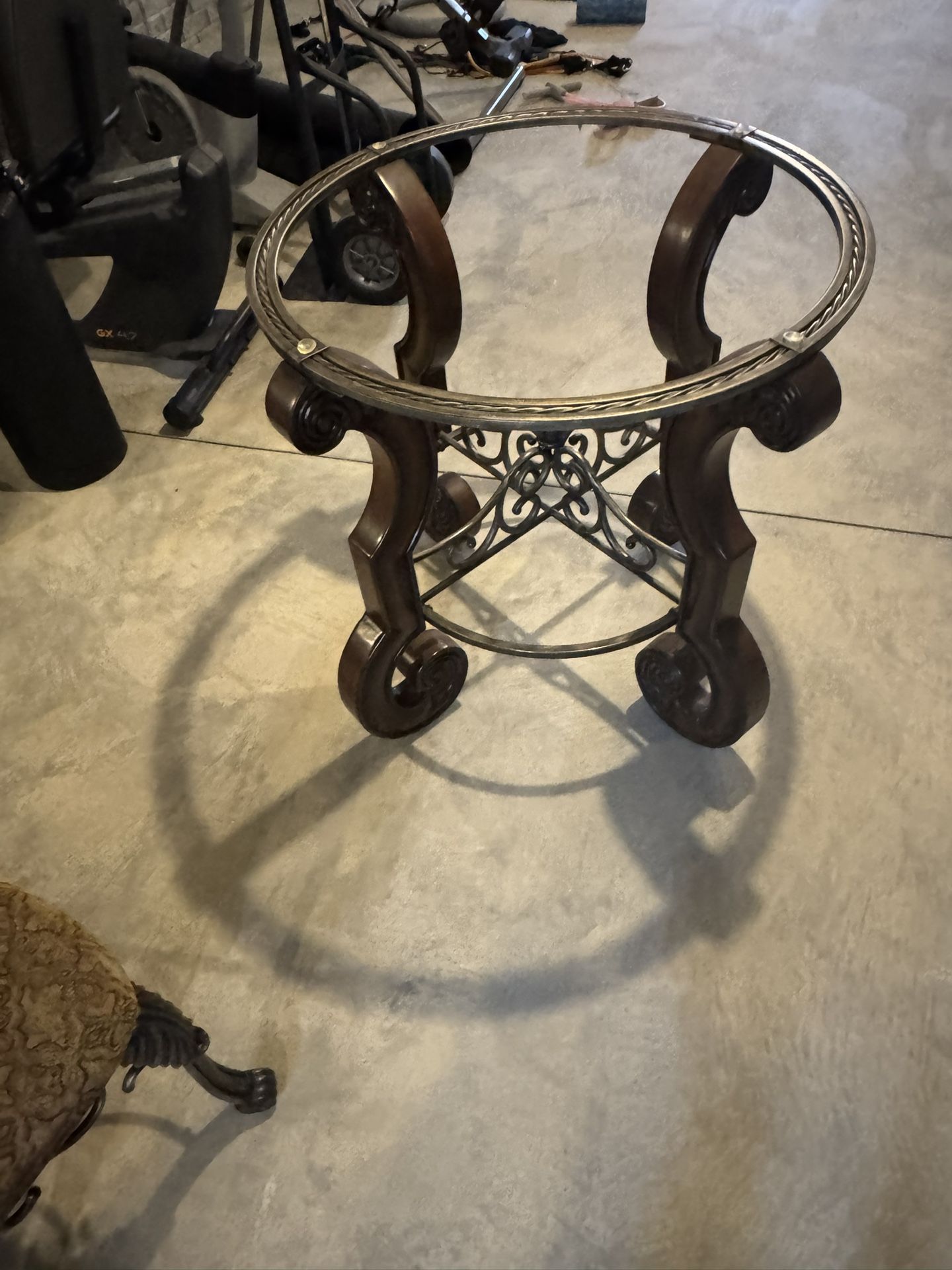 Dinner Glass Top Table Set