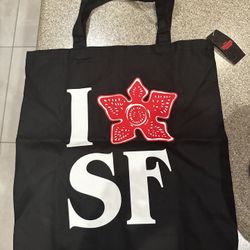 Stranger Things I Love Sf Tote Bag , New , Stranger Things Bag , Collectible , Stranger Things Experience , San Francisco Bag 
