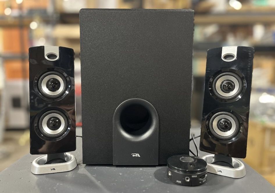 Cyber Acoustics CA-3602a 62W Desktop Computer Speaker with Subwoofer - Perfect 2.1 Gaming and Multimedia PC speakers