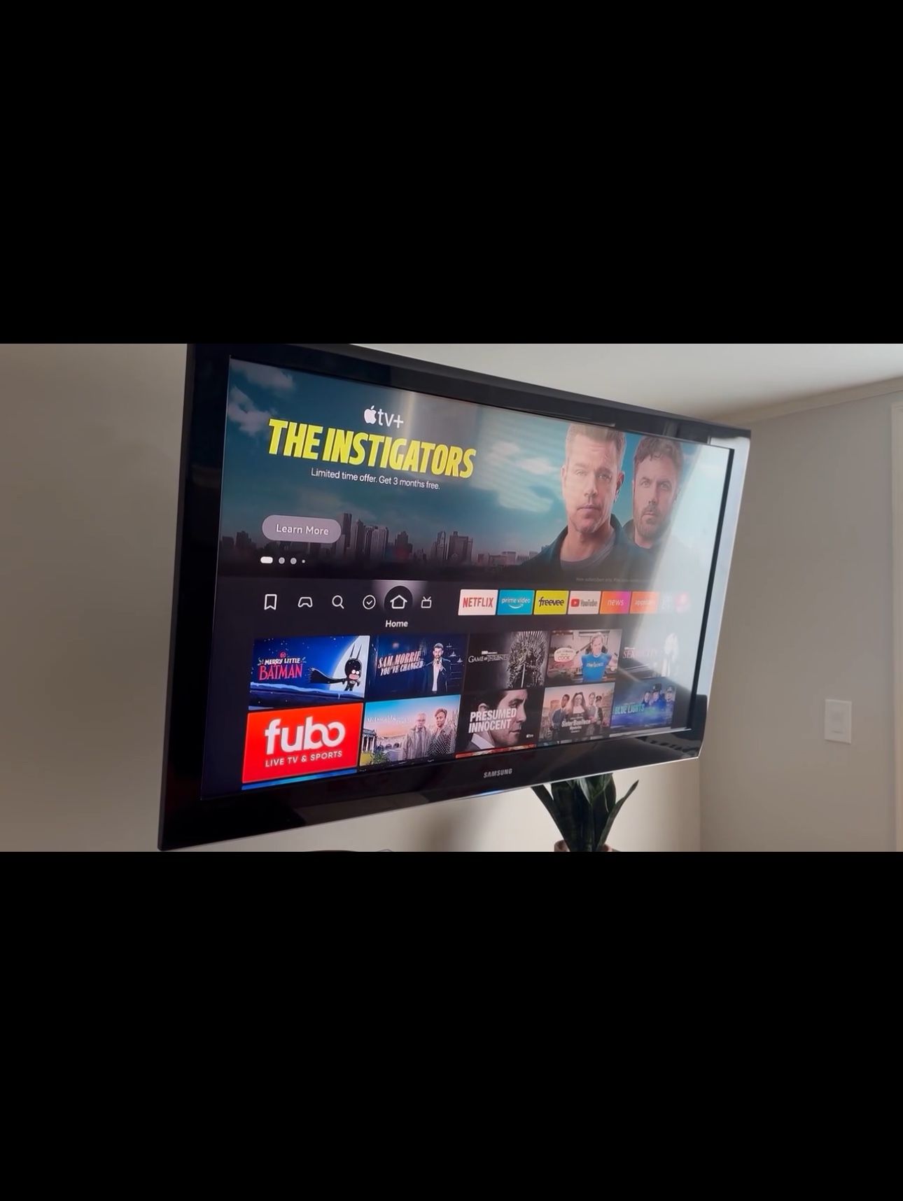 Samsung 52 inch TV (no stand) w. Fire Stick