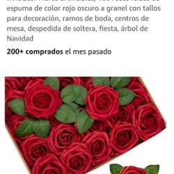 artificial foam flowers , Roses 🌹 Red 