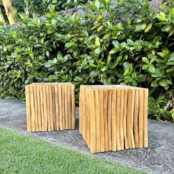Teak End Tables / Side Tables (delivery available)