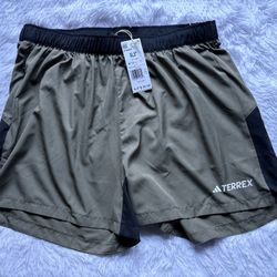 New Adidas Terrex Multi Trail Running Shorts Olive IP4865 Green 5" Mens Size XL