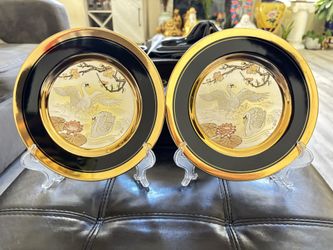 2 Commemorative Original Art of CHOKIN Display Plates