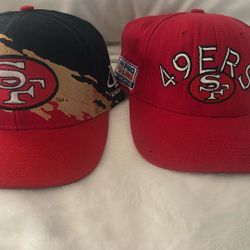 Vintage 49ers Pro Line Hats 