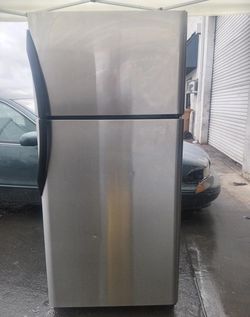 None Top Mount Stainless Refrigerator
