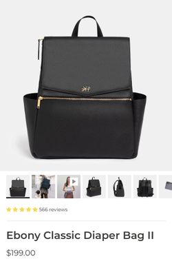 Freshly Picked Ebony Classic Diaper Bag II