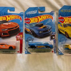 Hot Wheels Camero 3 Car Lot 