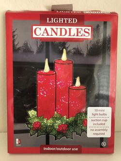 New Lighted  Window Holiday Candles $12 