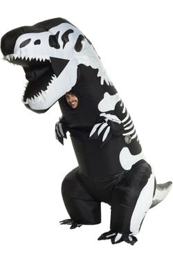 Morph Inflatable Dinosaur  Skeleton Costume 