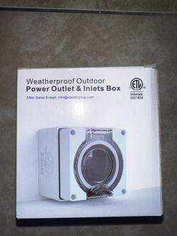 POWER OUTLET.  STARELO 50Amp RV Power Outlet Box,NEMA 14-50R Receptacle 125/250Volt,Outdoor dustproof and weatherproof for RVs, electric vehicles, gen