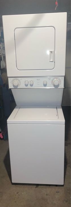 Whirlpool Stackable Washer And Electric Dryer 24” Width (Free Delivery Installation Warranty)