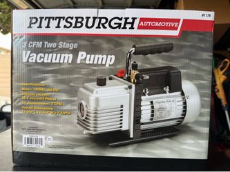 Vacuum pump 3 CFM two stage brand new unopened