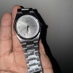 Silver Tissot PRX