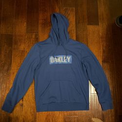 Oakley blue hoodie with white logo Size L