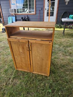 Custom Solid Wood Folding Desk / Drop-Front Homeschool Desk with Storage