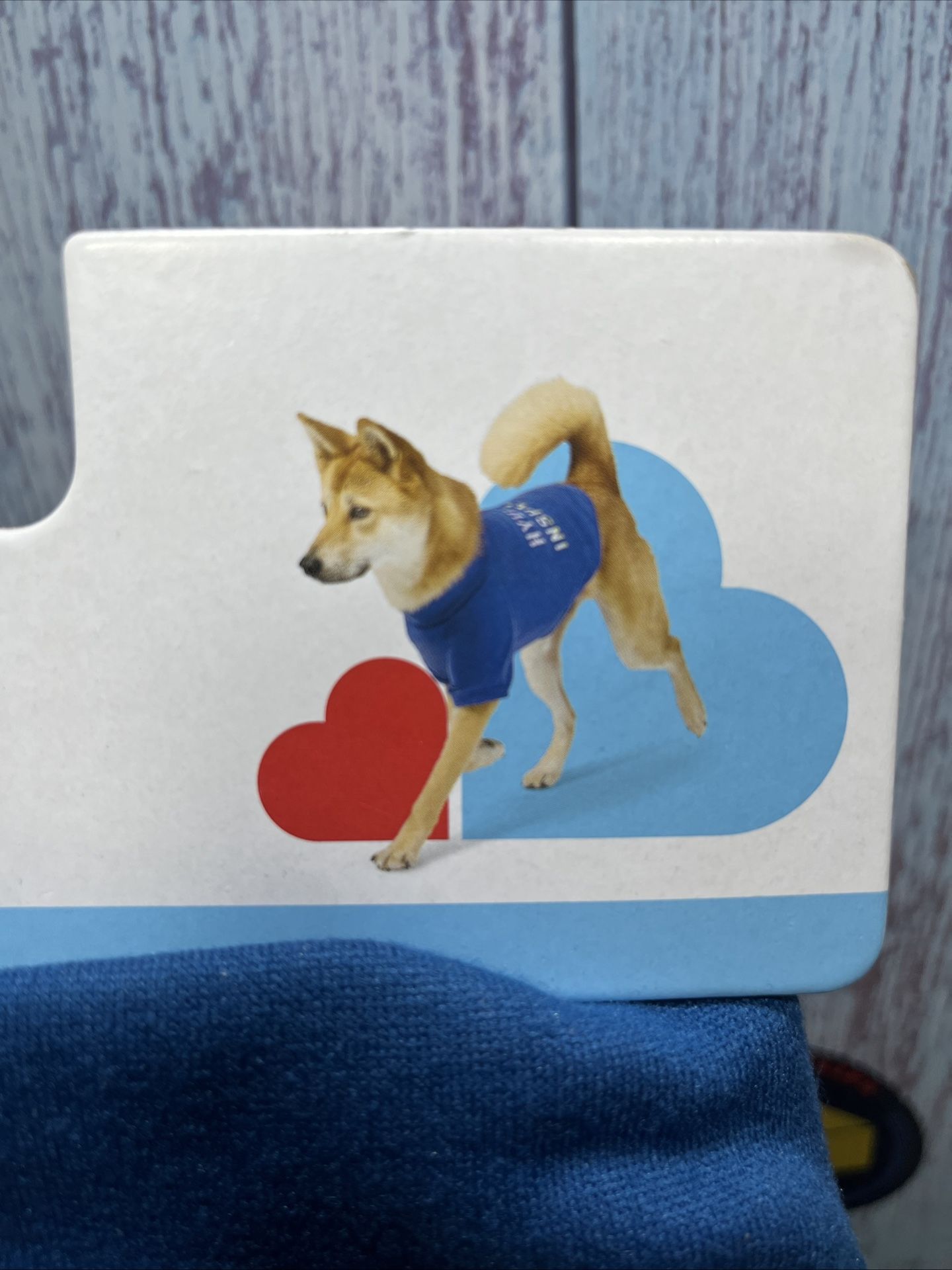 Boots & Barkley "Hydrant Inspector" Dog Sweatshirt Blue Size Large Pet Shirt.NWT