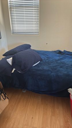 Bed set with lamp and book case