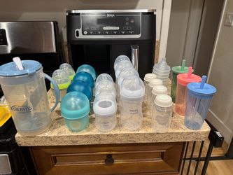 Baby bottles and pacifiers