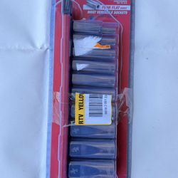 Milwaukee 10PC 3/8” Drive Deep Well Socket SAE