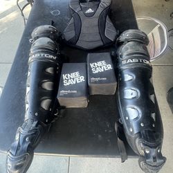 Catchers Gear - Chest Protector, Shin Guards. (Large)