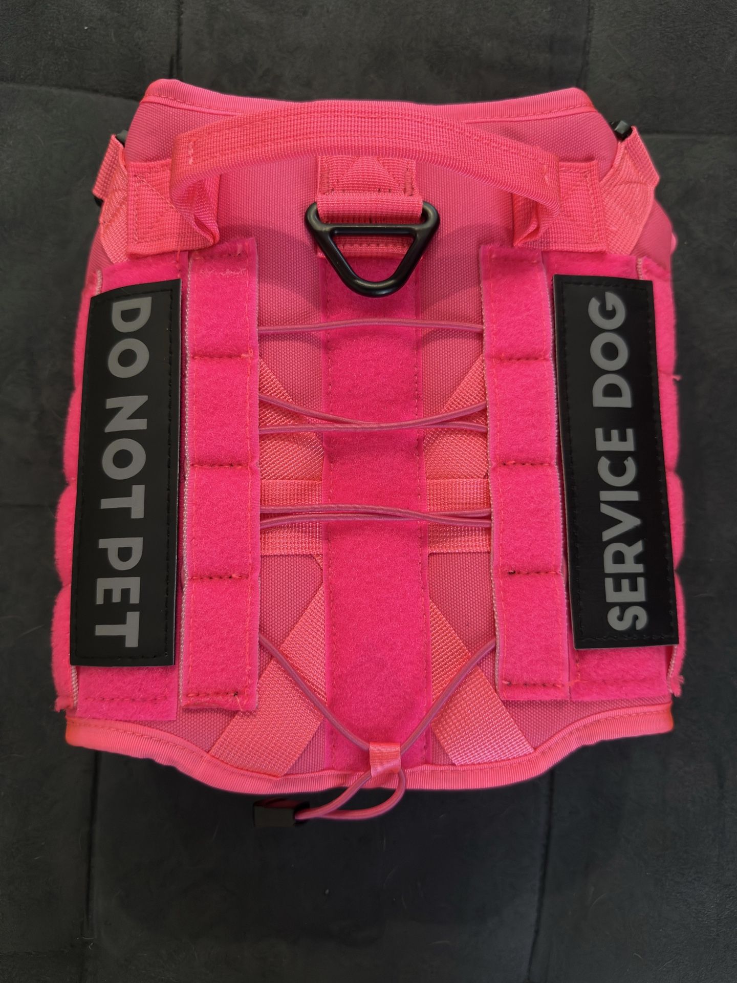 Pink Tactical Service Dog Harness (M) – “Do Not Pet” / “Service Dog” Patches