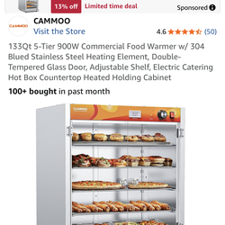 Brand new commercial Food Warmer display