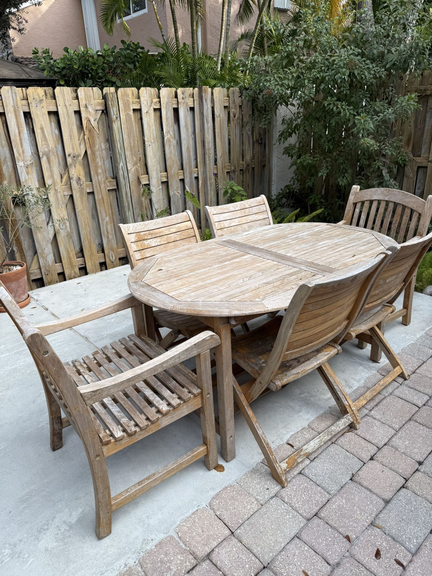 Teak Table And Chairs
