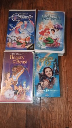 3 Collectible Disney Movies & Wizard Of Oz Collectors Item 