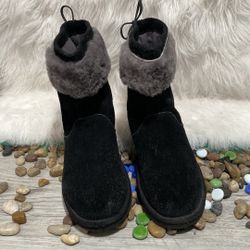 UGG Kids Pollie Boots Black Size 4