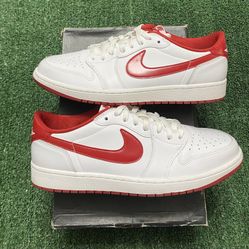 Jordan 1 Low OG White Varsity Red size 12 VNDS