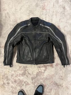 Alpinestars motorcycle jacket leather