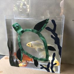 Handmade Acrylic 7 Gallon Stained Glass Fish Tank