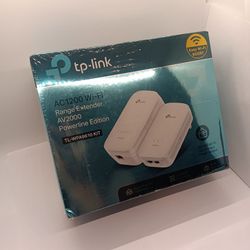TP-Link TL-WPA9610 Kit 2x Units Powerline Power Socket Edition AC1200 Wifi Range Extender AV2000 HomePlug AV2 2000Mbps 2x2 Mimo